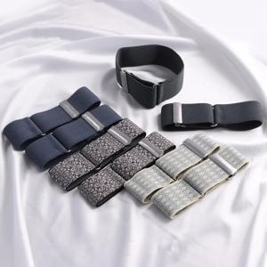 뜨거운 2Pcs 남자 슬리브 가터 홀더 탄성 완장 셔츠 슬리브 홀더 여성 남성 패션 조정 가능한 미끄럼 방지 팔 커프스 밴드