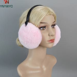 핫세일 브랜드 여성용 100% 천연 리екс 토끼털 귀마개 겨울 패션 소녀용 리екс 토끼털 귀마개 러시아 플러시 귀덮개