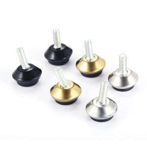 4pcs 조정 가능한 금속 가구 레벨러 피트 다리 M6 * 15mm 스레드 나사 캐비닛 테이블 의자 기계베이스에 대 한 블랙/실버/골드