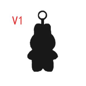 어린이 선물/재고 있음 (블라인드 박스 V1) 시리즈 테디 비닐 기본 장난감 애니메이션 캐릭터 신비한 서프라이즈 박스 키 체인 선물