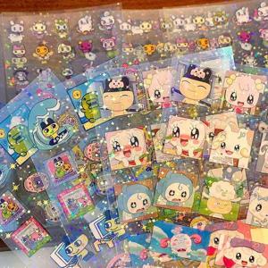 10PCS 다마고치 애니메이션 스티커 귀여운 레이저 다이 컷 데칼 Kawaii 방수 Applique 핸드북 DIY 장난감 스티커 장식품 선물