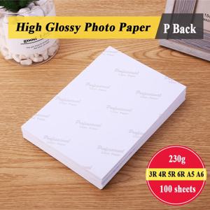 잉크젯 프린터용 인화지, 고광택 사진 코팅 인쇄 용지, 3R, 4R, 5R, 6R, A5, A6, 100 매 230g