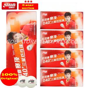 DHS 3 스타 D40 + 탁구 공 3 성급 신소재 ABS 솔기 폴리 플라스틱 원래 DHS 공 3 성급 탁구 공