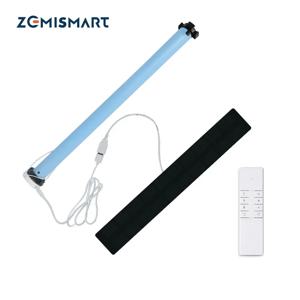 Zemismart Zigbee 롤러 쉐이드 블라인드 모터, 충전식 태양 전지 패널, 37mm, 38mm 튜브, 투야 알렉사, 구글 홈 제어와 함께 작동