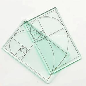 투명 아크릴 눈금자 골든 섹션 파인더 Golder Ratio Ruler Tools 디자이너 건축가를위한 2.75 ''x 1.7 ''N0HC 제도
