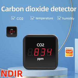 투야 스마트 와이파이 지그비 이산화탄소 감지기 센서, NDIR 적외선 CO2 온도 및 습도 감지, 공기질 이산화탄소 측정기