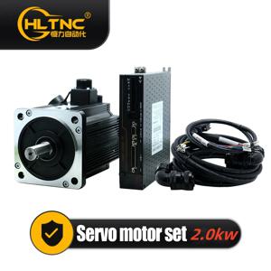 CNC 선반용 서보 모터, 1100ozin MAX22N.m, 220V, 2500RPM + 서보 드라이브, T3DF RS485, 220VAC, 2.0KW, 130, 130ST-M07725, 7.7N.m