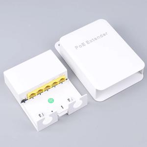 야외 PoE ++ 기가비트 익스텐더, 5 포트, 1 in 4 Out PoE 리피터, 1000Mbps, IEEE802.3af/at/bt 호환, IP65 방수