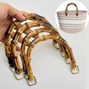 버클 가방 액세서리와 DIY 선물 상자 핸들 대나무 지갑 핸들 핸드백 밴드 핸들 숄더 백 스트랩 대나무 가방 핸들