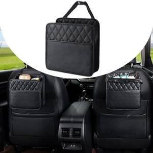 Renault Clio Laguna Megane Duster 티슈 컵 홀더 쓰레기 주머니 용 다기능 PU 가죽 카시트 백 보관 가방