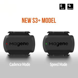 Magene S3+ ANT+/블루투스 속도 케이던스 센서 사이클링 컴퓨터 Wahoo Onelap Zwift와 호환되는 듀얼 모드 자전거 ‌