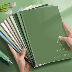 5pcs 모리 스타일 노트 A5 간단한 기능 메모장 두꺼운 B5 레트로 학생 대학원 입학 시험 소프트 카피 북