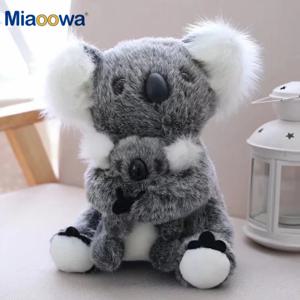 1pc Kawaii 시뮬레이션 호주 코알라 플러시 장난감 박제 동물 인형 엄마 아기 어린이 유아 소녀 장난감 생일 선물 홈 장식