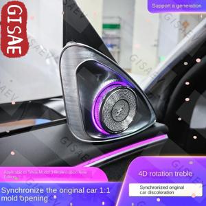 2025 모델 Y 주니퍼 4D 회전 트위터 LED 앰비언트 스피커 (테슬라 모델 Y 3 자동차 액세서리)