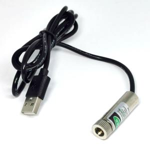 USB 어댑터 650nm/ 638nm/520nm/450nm 빨간색/녹색/파란색 레이저 다이오드 모듈 초점 조절 가능한 도트/라인/크로스 헤드