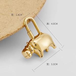 전체 강철 동물 금속 잠금 가방 펜던트, 에르메스 버킨 켈리 백, 페가수스 잠금, 고급 매력 목걸이
