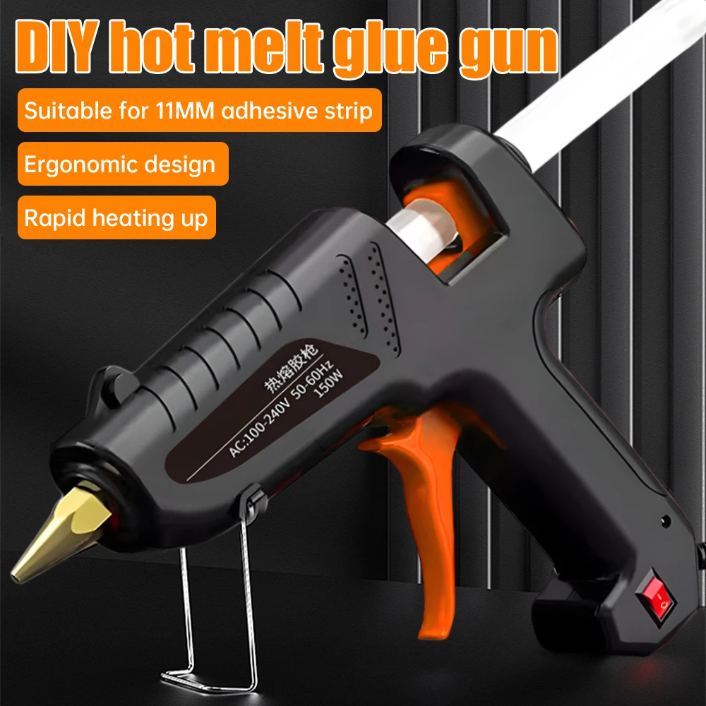 150W 산업용 등급 핫멜트 접착제 총 DIY 핫멜트 총 180 ℃   가정용 수제 소형 접착제 총 전기 수리 도구