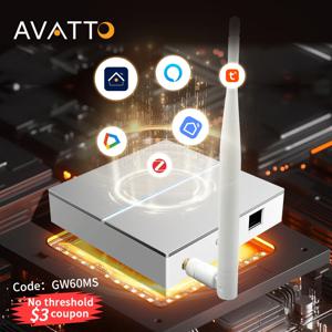 AVATTO Tuya Zigbee 신호 안테나가 있는 스마트 유선 게이트웨이 허브, 앱용 스마트 홈 브리지 무선은 Alexa Google 홈과 함께 작동합니다.