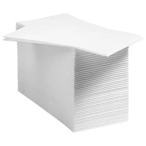 100Pcs 두꺼운 종이 냅킨 연회 칵테일 파티 웨딩 냅킨 일회용 수건 황금 인쇄 게스트 점심 탁상