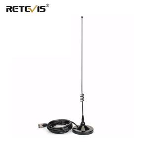 RETEVIS MR100 듀얼 밴드 자동차 안테나 RT98/RT95 라디오용 SL16/PL259 모바일 자석 마운트가 있는 144/430MHz VHF UHF