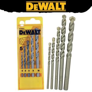 DEWALT DT6952 벽돌 트위스트 드릴 비트 세트 내마모성 다기능 비트 전동 공구 액세서리 4,5,6,8,10MM 5피스
