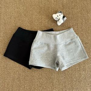 여성을위한 아메리칸 스트리트 섹시한 회색 반바지 2025 여름 새로운 슬림 피트 Jorts Y2k 그런지 로우 허리 캐주얼 핫 짧은 바지