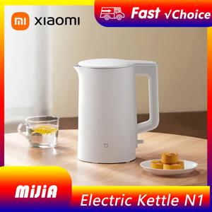 새로운 XIAOMI MIJIA 전기 주전자 N1 빠른 뜨거운 끓는 스테인레스 물 주전자 220V 스마트 전기 주전자 1.5L 1500W 홈 커피