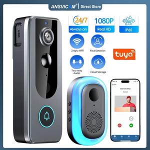 Tuya 초인종 카메라 Wifi 방수 무선 홈 인터콤 1080P 비디오 아이 디지털 도어 틈 구멍 Wifi 카메라 모션 감지