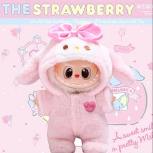 17cm 인형 봉제 인형 Labubu 인형 의류 세트 유행하고 귀여운 의류 정장 장난감 인형 액세서리