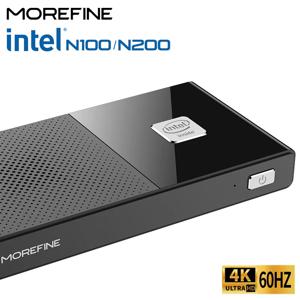 모어파인 M6 미니 PC 12세대 인텔 N100/N200 윈도우 11 Pro DDR5 2933MHz NVMe SSD 포켓 컴퓨터 PC HDMI2.0 4K@60Hz WiFi 6 BT5.2