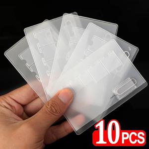 1-10PCS SIM 카드 보관 가방 투명 메모리 카드 정리 케이스 홀더 (SD, SDHC, TF 카드용) 사무실 여행 휴대용 카드 가방