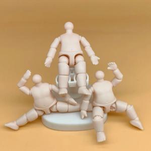 새로운 6.3cm 높이 피규어 인형 다관절 PVC 근육 바디 인형 내구성 있는 애니메이션 인형 미니 바디 부품 (맞춤 제작 가능)