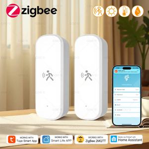 Tuya Zigbee 모션 센서 10G MmWave 레이더 조도 온도 습도가있는 스마트 인체 센서는 Alexa Google과 함께 작동합니다.
