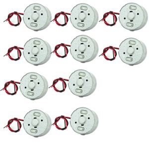 10개 라운드 미니 DC 모터 마이크로 300 솔라 DC 3V 4.5V 5V 모터 CD 플레이어용 2핀 플러그 간격 2.0mm PH2.0mm 브러시 DC 모터