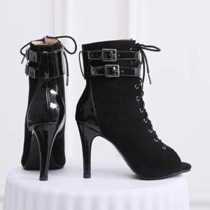 부츠 럭셔리 여성의 편안한 통기성 댄스 파티 야외 라틴 섹시한 단검 하이힐 슬리퍼 볼룸