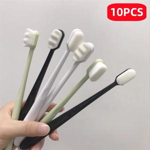 환경 친화적 인 칫솔 초극세 부드러운 칫솔 딥 클리닝 부드러운 브러시 치아 성인 어린이 구강 관리 용 수동 칫솔