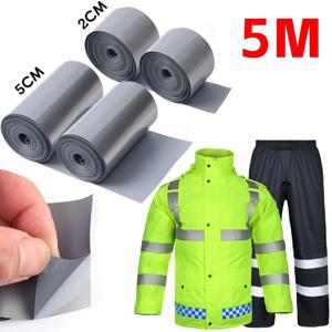 5M 반사 열전달 필름 DIY 의류 가방 신발에 대 한 안전 반사판 스티커 안전 의류 용품에 철 2/5cm/롤