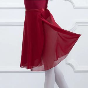 성인 여성용 발레 댄스 스커트, 긴 쉬폰 댄스 서정적 스커트, 부드러운 발레 원피스, 블랙 버건디 투명 댄스 의상