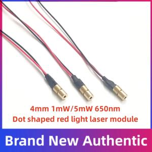 5 10pcs 소형 4mm 1mW 650nm 도트 모양의 빨간색 레이저 모듈 미세 마이크로 레이저 5mW 650nm 조정 가능한 초점 거리
