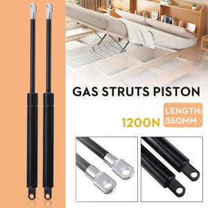 2pcs 1200N 36cm 스테인레스 스틸 가스 스트럿츠 보닛 후드 테일 게이트 충격 리프트 스트럿 지원 스토리지 침대 가스 스프링 자동차 버스 RV