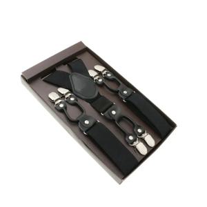 남성 빈티지 캐주얼 웨딩 파티 바지 스트랩, 패션 멜빵, 합성 가죽, 6 클립 브레이스, 3.5x120cm