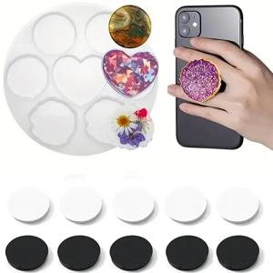 불규칙한 휴대 전화 홀더 DIY 휴대 전화 스탠드에 대 한 에폭시 수 지 금형 실리콘 금형 전화 그립 브래킷 데스크탑 지원 도구