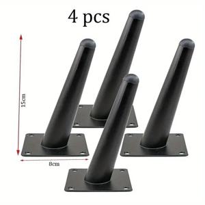 4pcs 소파 다리 라운드 단단한 금속 가구 다리 소파 교체 다리 완벽한 중반 세기 현대 소파 소파 침대 커피 테이블