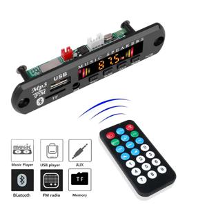 블루투스 5.0 차량용 키트 무선 MP3 디코더 보드 오디오 9V-12V WMA 차량용 음악 플레이어 모듈 무손실 오디오 USB AUX TF 라디오