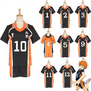 하이큐!! Haikuu 코스프레 의상 Karasuno Koukou 고등학교 배구 클럽 Hinata Shoyo Kageyama Tobio 스포츠웨어 유니폼