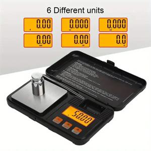 1pc 휴대용 디지털 그램 규모 스테인레스 스틸 쥬얼리 규모 WithLCD 디스플레이 파우더 동전 허브 및 음식