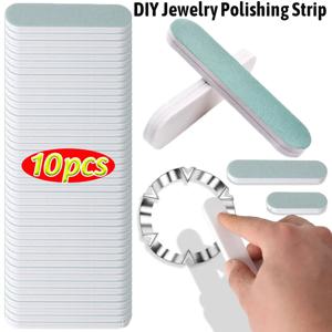 1-10Pcs 연마 양면 스트립 실버 팔찌 목걸이 네일 파일 마찰 연마 짧은 긴 DIY 쥬얼리 도구 장비
