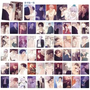 56Pcs 한국 만화 쉘 진주 레이저 Lomo 카드 만화 캐릭터 팬들을위한 HD Photocard 소녀 선물 수집