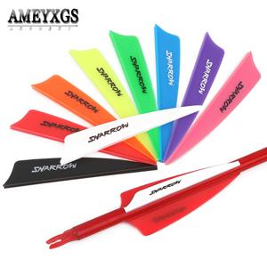 3 인치 양궁 화살 깃털 50pcs 플라스틱 깃털 고무 베인 알루미늄 유리 섬유 탄소 화살 샤프트 액세서리에 대 한 Fletching