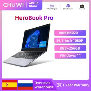 CHUWI HeroBook Pro 노트북, 8GB RAM, 256GB SSD, 인텔 셀러론 N4020, 듀얼 코어, 14.1 인치 IPS 스크린, 윈도우 11 노트북 노트북